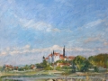 "Meißen von der Knorre" 201845 x 50 cm, Öl auf Hafa
