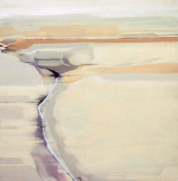 peggy berger • Ottendorf Wüste III • Acryl auf Hartfaser • 60 × 60 cm • 2002